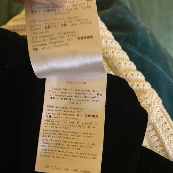 Red Valentino Black A-Line Dress with Mesh Sleeves - Picture 9 of 10